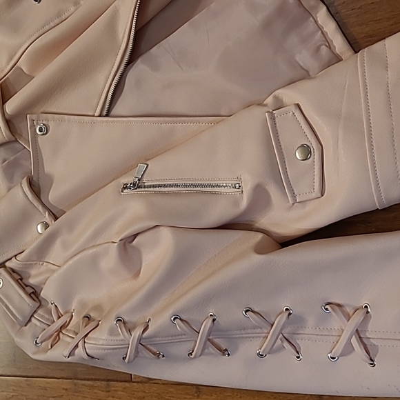Venus Pink Pleather Jacket size L - Picture 4 of 4